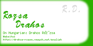 rozsa drahos business card